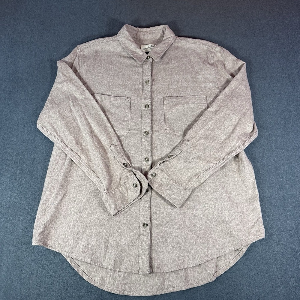 Universal Thread Canyon Clay Flannel Shirt   Size M